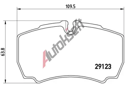 BREMBO Sada brzdovch destiek - kotouov brzda BRE PA6023, P A6 023