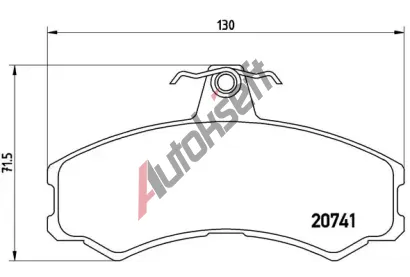 BREMBO Sada brzdovch destiek - kotouov brzda BRE PA6024, P A6 024