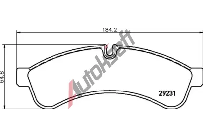 BREMBO Sada brzdovch destiek BRE PA6030, BRE P A6 030