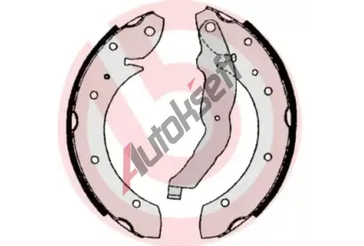 BREMBO Sada brzdovch elist BRE S06506, S 06 506