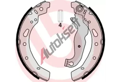 BREMBO Sada brzdovch elist BRE S24540, S 24 540