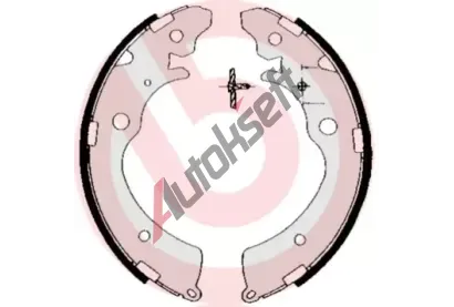 BREMBO Sada brzdovch elist BRE S28507, S 28 507