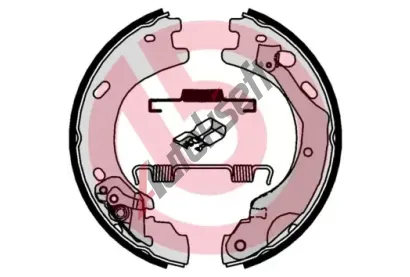 BREMBO Sada brzdových čelistí parkovací brzdy BRE S44510, S 44 510  BREMBO Sada brzdových čelistí parkovací brzdy BRE S44510, S 44 510