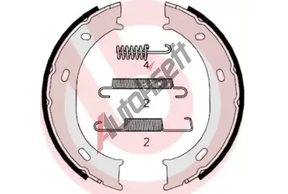 BREMBO Sada brzdovch elist parkovac brzdy BRE S50510, S 50 510