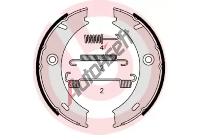 BREMBO Sada brzdovch elist - parkovac brzda BRE S50512, S 50 512