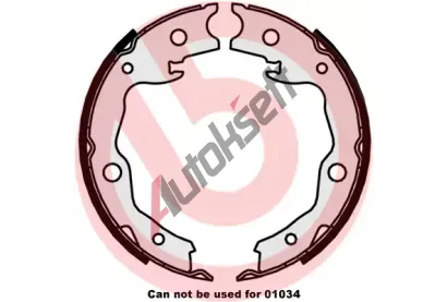 BREMBO Sada brzdovch elist parkovac brzdy BRE S56545, S 56 545