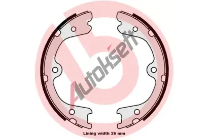 BREMBO Sada brzdovch elist parkovac brzdy BRE S56546, S 56 546