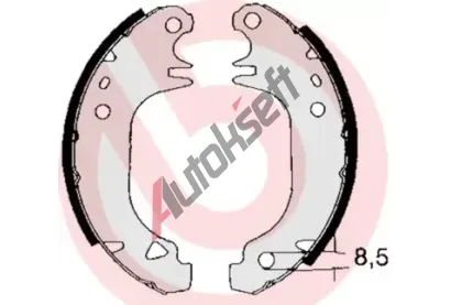 BREMBO Sada brzdovch elist BRE S61535, S 61 535