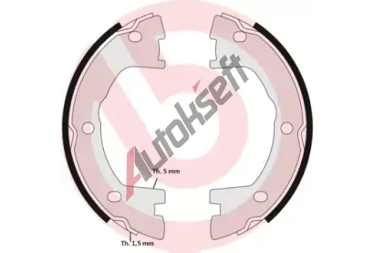 BREMBO Sada brzdovch elist - parkovac brzda BRE SA6506, S A6 506