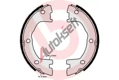 BREMBO Sada brzdovch elist - parkovac brzda BRE SA6508, S A6 508