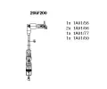 Sada kabel pro zapalovn BREMI ‐ BRI 205F200