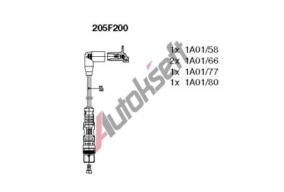 BREMI Sada kabel pro zapalovn BRI 205F200, 205F200