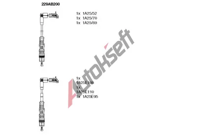 BREMI Sada kabel pro zapalovn BRI 229AB200, 229AB200