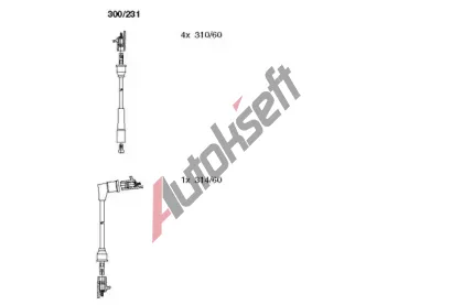 BREMI Sada kabel pro zapalovn BRI 300/231, 300/231