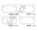 Sada brzdových destiček BRECK ‐ BRK 20634 00 702 00 Sada brzdových destiček BRECK ‐ BRK 20634 00 702 00