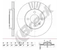 Brzdov kotou BRECK ‐ BRK BR 313 VA100