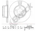 Brzdov kotou BRECK ‐ BRK BR 375 VA100