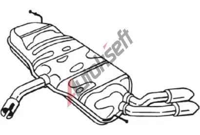 BOSAL Zadn� tlumi� v�fuku BS 105-027, 105-027