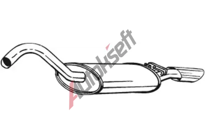 BOSAL Zadní tlumič výfuku BS 105-119, 105-119  BOSAL Zadní tlumič výfuku BS 105-119, 105-119