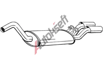 BOSAL Zadní tlumič výfuku BS 105-127, 105-127 BOSAL Zadní tlumič výfuku BS 105-127, 105-127