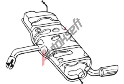 BOSAL Zadní tlumič výfuku BS 105-503, 105-503  BOSAL Zadní tlumič výfuku BS 105-503, 105-503