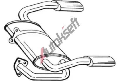 BOSAL Zadní tlumič výfuku BS 115-335, 115-335 BOSAL Zadní tlumič výfuku BS 115-335, 115-335