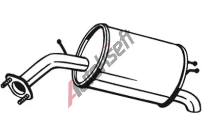 BOSAL Zadní tlumič výfuku BS 128-007, 128-007 BOSAL Zadní tlumič výfuku BS 128-007, 128-007
