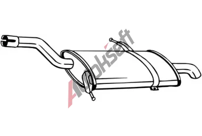 BOSAL Zadn� tlumi� v�fuku BS 135-125, 135-125