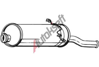 BOSAL Zadní tlumič výfuku BS 135-551, 135-551 BOSAL Zadní tlumič výfuku BS 135-551, 135-551