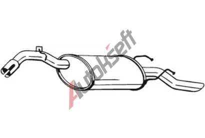 BOSAL Zadní tlumič výfuku BS 141-213, 141-213 BOSAL Zadní tlumič výfuku BS 141-213, 141-213