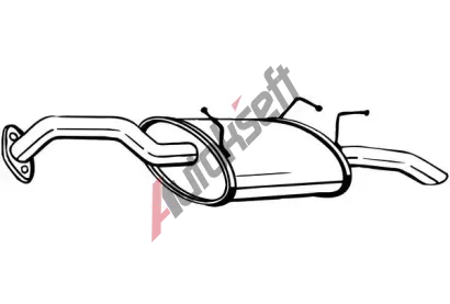 BOSAL Zadn� tlumi� v�fuku BS 145-099, 145-099