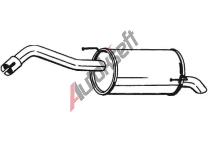 BOSAL Zadní tlumič výfuku BS 145-127, 145-127 BOSAL Zadní tlumič výfuku BS 145-127, 145-127