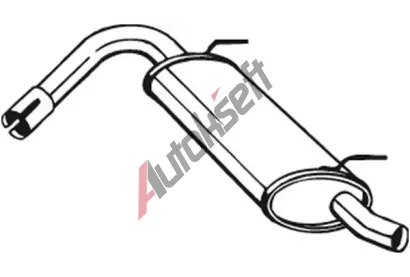 BOSAL Zadn� tlumi� v�fuku BS 148-135, 148-135