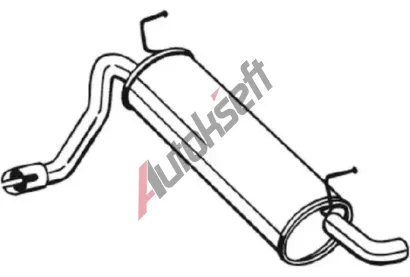 BOSAL Zadn� tlumi� v�fuku BS 148-199, 148-199