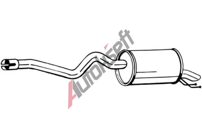 BOSAL Zadn� tlumi� v�fuku BS 148-205, 148-205