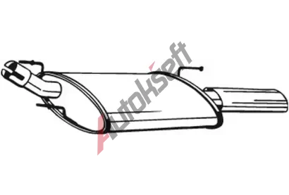 BOSAL Zadn� tlumi� v�fuku BS 154-327, 154-327