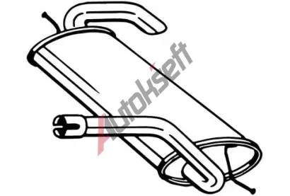 BOSAL Zadn� tlumi� v�fuku BS 154-535, 154-535