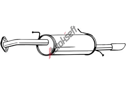 BOSAL Zadní tlumič výfuku BS 169-005, 169-005 BOSAL Zadní tlumič výfuku BS 169-005, 169-005