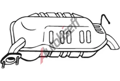 BOSAL Zadní tlumič výfuku BS 171-635, 171-635 BOSAL Zadní tlumič výfuku BS 171-635, 171-635