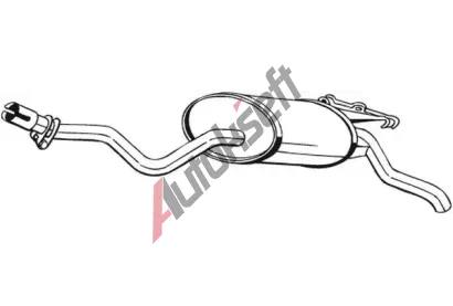 BOSAL Zadn� tlumi� v�fuku BS 175-345, 175-345