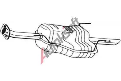 BOSAL Zadní tlumič výfuku BS 185-443, 185-443  BOSAL Zadní tlumič výfuku BS 185-443, 185-443
