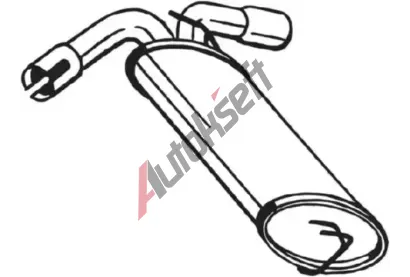 BOSAL Zadní tlumič výfuku BS 185-495, 185-495 BOSAL Zadní tlumič výfuku BS 185-495, 185-495