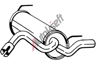 BOSAL Zadn tlumi vfuku BS 185-499, 185-499