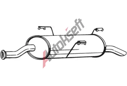 BOSAL Zadní tlumič výfuku BS 190-209, 190-209 BOSAL Zadní tlumič výfuku BS 190-209, 190-209