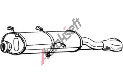 BOSAL Zadn� tlumi� v�fuku BS 190-233, 190-233