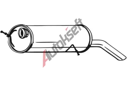 BOSAL Zadní tlumič výfuku BS 190-511, 190-511 BOSAL Zadní tlumič výfuku BS 190-511, 190-511