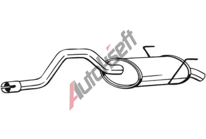 BOSAL Zadní tlumič výfuku BS 200-161, 200-161 BOSAL Zadní tlumič výfuku BS 200-161, 200-161