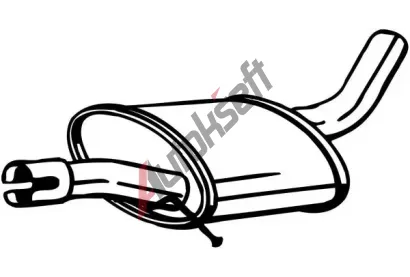 BOSAL Střední tlumič výfuku BS 220-025, 220-025 BOSAL Střední tlumič výfuku BS 220-025, 220-025