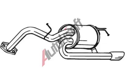 BOSAL Zadní tlumič výfuku BS 228-407, 228-407 BOSAL Zadní tlumič výfuku BS 228-407, 228-407