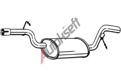 BOSAL Střední tlumič výfuku BS 233-157, 233-157 BOSAL Střední tlumič výfuku BS 233-157, 233-157
